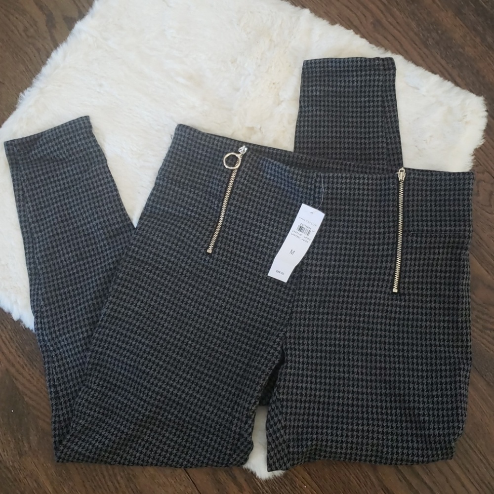 Ann Taylor Zippered Leggings NWT